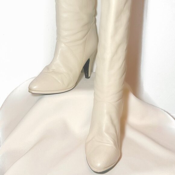 Bandits Vintage Boots- Knee High Genuine Leather Boots - Size 8 US Women - Picture 2 of 3